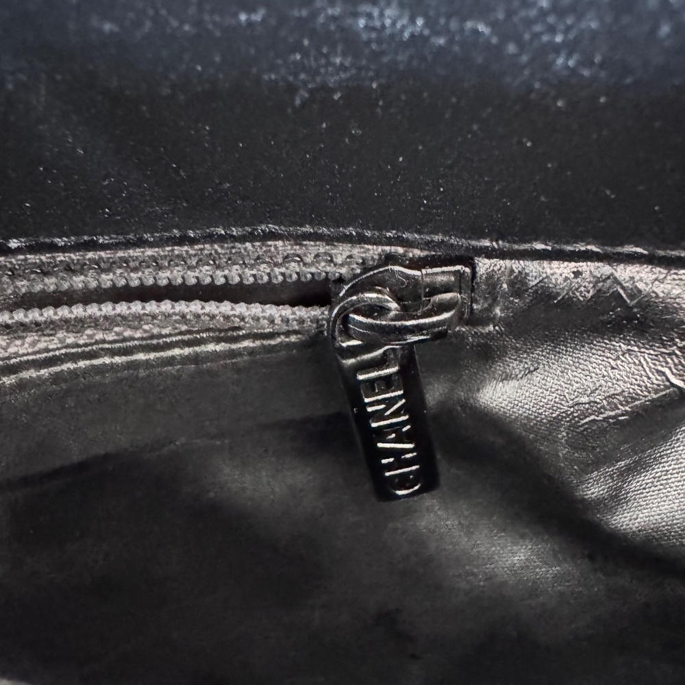CHANEL -  2009 - RARE - PARIS MOSCOW TOTE SHOULDER BAG - BLACK QUILTED LAMBSKIN - Picture 10 of 13